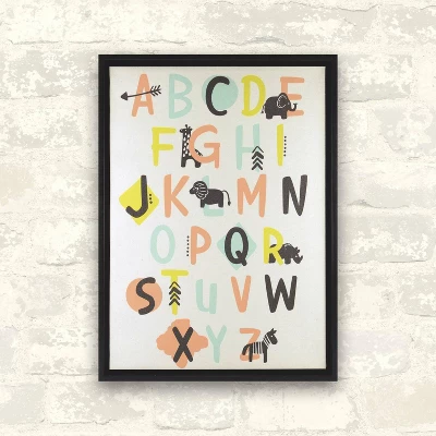 RoomMates Framed Wall Poster Prints Alphabet 6 RoomMates Framed Wall Poster Prints Alphabet - Image 4
