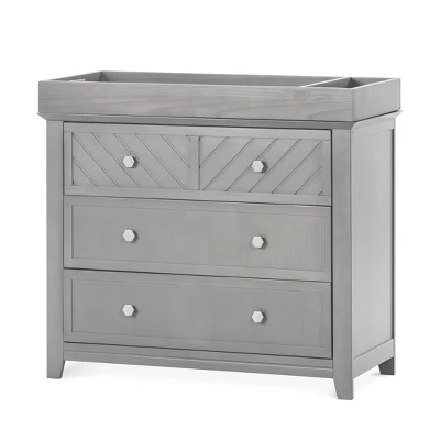 Child Craft Changing Table Topper - Lunar Gray 4 Child Craft Changing Table Topper - Lunar Gray - Image 2