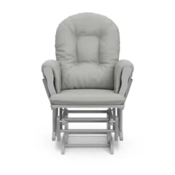 Storkcraft Hoop Glider And Ottoman - Pebble Gray Frame/Light Gray Fabric -Nursery Furniture Store GUEST 6fd90af1 2b3d 4a34 9b64 9d77fcd42030