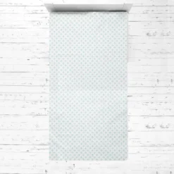 Bacati - Petals Aqua Muslin 3 Pc Toddler Bed Sheet Set 100 Percent Cotton