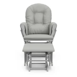 Storkcraft Hoop Glider And Ottoman - Pebble Gray Frame/Light Gray Fabric -Nursery Furniture Store GUEST 7480cd60 6220 423b a632 7f2349bafe26