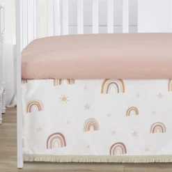 Sweet Jojo Designs Girl Baby Crib Bedding Set - Boho Rainbow Collection 4pc -Nursery Furniture Store GUEST 76fbad69 691e 49b0 8fd7 d2784d334293