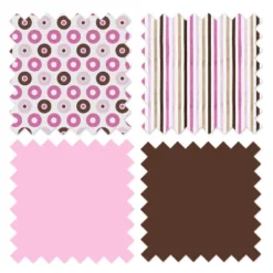 Bacati - Mod Dots Stripes Pink Fuschia Beige Chocolate 4 Pc Toddler Bedding Set -Nursery Furniture Store GUEST 779f7bc1 5a10 4b07 be72 77fa5c0e1f35