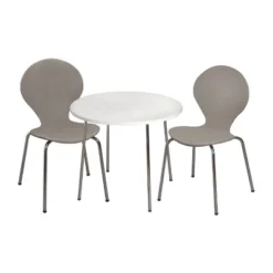 3pc Kids' Table And Chair Set With Chrome Legs - Gift Mark -Nursery Furniture Store GUEST 7bac1a79 406c 48ce a257 d452d85770e3
