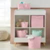 Quilted Fabric Large Round Storage Basket - Light Pink - Cloud Island™ -Nursery Furniture Store GUEST 828cc064 dfc9 47e4 8887 5a2dc35743ef