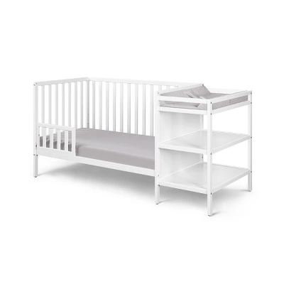 Suite Bebe Palmer 3-in-1 Convertible Island Crib And Changer Combo - White 5 Suite Bebe Palmer 3-in-1 Convertible Island Crib And Changer Combo - White - Image 3