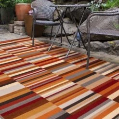 Modern Striped Block Non-Slip Washable Indoor/ Outdoor Area Rug By Blue Nile Mills -Nursery Furniture Store GUEST 85cc0d69 bf96 41d2 88c0 bca847ceee51