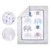 The Peanutshell Sleepy Elephant Baby Crib Bedding Set, Gray/Blue - 3pc -Nursery Furniture Store GUEST 86ea4e32 2666 4a44 9c7a 2d1a516c99d8