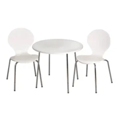3pc Kids' Table And Chair Set With Chrome Legs - Gift Mark -Nursery Furniture Store GUEST 89cbc400 7f99 419f bbaf f9fd935fd0ab