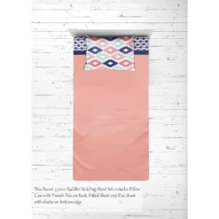 Bacati - Emma Coral Mint Navy 3 Pc Toddler Bedding Sheet Set -Nursery Furniture Store GUEST 8ad2c9a5 dbc1 46cd b7db d5c121236593