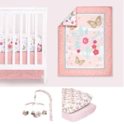 The Peanutshell Aflutter Crib Bedding Set, 4pc To 12 Pc, For Girls -Nursery Furniture Store GUEST 8c3661db 36e5 43f2 a11f 31c9d18c207e