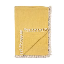 Crane Baby 6-Layer Muslin Baby Blanket With Tassel Edge -Nursery Furniture Store GUEST 90c56778 ee3a 49ae 895a bf5c8311c107