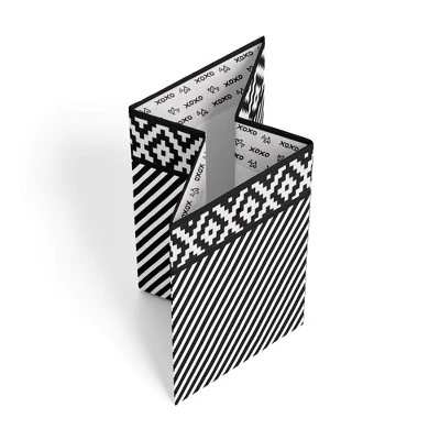 Bacati - Love Black/White Collapsible Laundry Hamper 3 Bacati - Love Black/White Collapsible Laundry Hamper