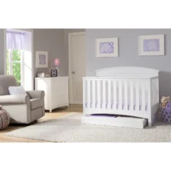 Delta Children Archer 4-in-1 Convertible Crib - Bianca White -Nursery Furniture Store GUEST 92441d67 a6f7 4ab9 a925 1fa36f96fefc