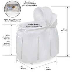 Badger Basket Wishes Oval Bassinet -Nursery Furniture Store GUEST 93c53299 52e8 4c1a bd01 ffda9196a410