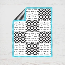 Bacati - Love Black Turquoise 4 Pc Crib Bedding Set With Diaper Caddy -Nursery Furniture Store GUEST 93d6f56c 7250 4ae5 82ca 2cf996f151cf