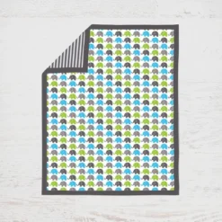 Bacati - Elephants Aqua/Lime/Gray 4 Pc Crib Bedding Set With Diaper Caddy -Nursery Furniture Store GUEST 94bd24cc 731e 4a9d 9c56 851b6260c99d