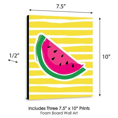 Big Dot Of Happiness Tutti Fruity - Nursery Wall Art, Kids Room And Decor Frutti Summer Home Decor - Gift Ideas - 7.5 X 10 Inches - Set Of 3 Prints 5 Big Dot Of Happiness Tutti Fruity - Nursery Wall Art, Kids Room And Decor Frutti Summer Home Decor - Gift Ideas - 7.5 X 10 Inches - Set Of 3 Prints - Image 3