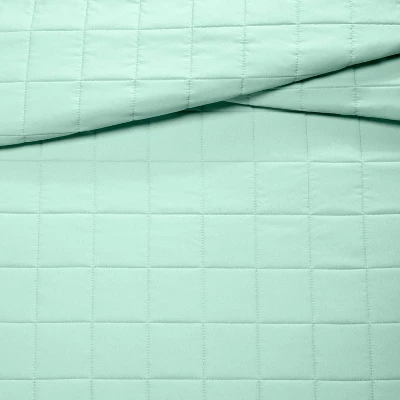 Box Stitch Microfiber Kids' Quilt - Pillowfort™ 5 Box Stitch Microfiber Kids' Quilt - Pillowfort™ - Image 3