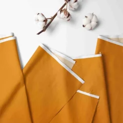 Bacati - 3 Layer Ruffled Crib/Toddler Bed Skirt - White/Orange/Gray