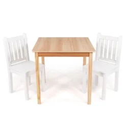 3pc Journey Big Kids' Table And Chair Set Tan - Humble Crew