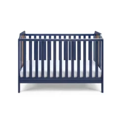 Suite Bebe Brees 3-in-1 Convertible Island Crib - Midnight Blue/Brownstone