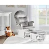 Suite Bebe Madison Glider And Ottoman - White Wood And Gray Fabric -Nursery Furniture Store GUEST a1bc916e 2e10 4c7b a601 08cf4ba57214