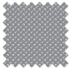 Bacati - Arrows Gray Crib/Toddler Ruffles/skirt