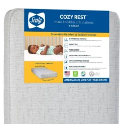 Sealy Cozy Rest 2-Stage Extra Firm Crib And Toddler Mattress -Nursery Furniture Store GUEST a67f31ed 9b53 4981 9589 165b2fb3f44a