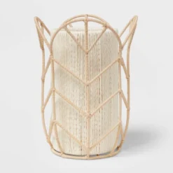 Rattan Tulip Cylinder Bedside Kids' Lamp - Pillowfort™ -Nursery Furniture Store GUEST a6a32faa 8bb7 4ba8 ae24 f9245a588589