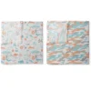 Jungle Safari Boys Aqua/Orange 2 Pack Muslin Swaddling Blanket -Nursery Furniture Store GUEST a725f637 cf52 47f6 9fbf 6bab8f7c0e5d