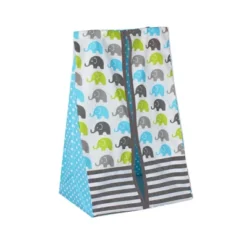 Bacati - Elephants Aqua/Lime/Gray 4 Pc Crib Bedding Set With Diaper Caddy -Nursery Furniture Store GUEST a8e78032 83b2 4573 bd73 cca1ff825b3b