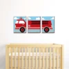 Big Dot Of Happiness Fired Up Fire Truck - Firefighter Firetruck Nursery Wall Art And Kids Room Decor - Gift Ideas - 7.5 X 10 Inches - Set Of 3 Prints -Nursery Furniture Store GUEST ad4d02d6 1d1f 4860 a3cd 8a25993e6747
