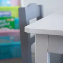 5pc Kids' Wood Table And Chair Set White/Gray - Humble Crew -Nursery Furniture Store GUEST b36ac15b 5437 46a2 9fd6 c1068f177f01
