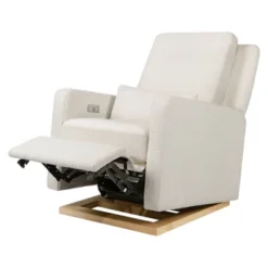 Babyletto Sigi Glider Recliner With Electronic Control And USB With Light Wood Base - Greenguard Gold Certified -Nursery Furniture Store GUEST b54a8fbb 2c05 4a16 b32a b2ee0f26d9f8