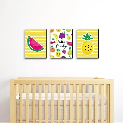 Big Dot Of Happiness Tutti Fruity - Nursery Wall Art, Kids Room And Decor Frutti Summer Home Decor - Gift Ideas - 7.5 X 10 Inches - Set Of 3 Prints 3 Big Dot Of Happiness Tutti Fruity - Nursery Wall Art, Kids Room And Decor Frutti Summer Home Decor - Gift Ideas - 7.5 X 10 Inches - Set Of 3 Prints