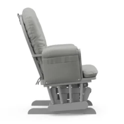 Storkcraft Hoop Glider And Ottoman - Pebble Gray Frame/Light Gray Fabric -Nursery Furniture Store GUEST b70677c6 0262 4f4d aa8d e41b46787fb3