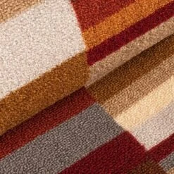 Modern Striped Block Non-Slip Washable Indoor/ Outdoor Area Rug By Blue Nile Mills -Nursery Furniture Store GUEST ba019415 e5e9 48ae b640 51665725296f