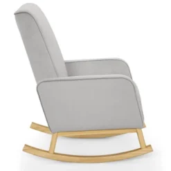 Delta Children Drew Rocking Chair - Cloud Gray And Natural -Nursery Furniture Store GUEST bb4c4cc5 cc10 477c 9f8b 6e5aefea26d4