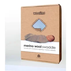 Woolino Swaddle Blanket, Merino Wool, Newborn To 3 Months, Blue -Nursery Furniture Store GUEST bc988692 0572 4611 ae4e 64603dd633be