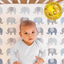 The Peanutshell Fitted Crib Sheets - Blue And Gray Elephant - 2pk -Nursery Furniture Store GUEST c5f8f2b1 63ae 4bce a62a 7ad416dec261