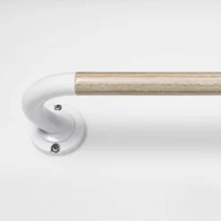 Blackout Kids' Curtain Rod Natural Wood/White - Pillowfort™ -Nursery Furniture Store GUEST c79cd4e8 6019 4b07 a1be 514978eec1d8