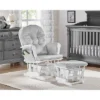 Suite Bebe Mason Glider And Ottoman - White Wood And Gray Fabric -Nursery Furniture Store GUEST ca5b8aaa e0da 471b 916f 3b2e711e1bcf