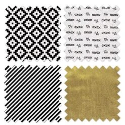 Bacati - Love Black Gold 4 Pc Crib Bedding Set With Diaper Caddy -Nursery Furniture Store GUEST cbd2e0b0 58b8 48da 8189 7a68a2e03769