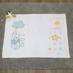 Disney Winnie The Pooh Super Soft Milestone Baby Blanket -Nursery Furniture Store GUEST cfb49c92 6ed8 490d 8766 8a3612c32f48