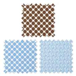 Bacati - Ikat Blue/Chocolate Swaddling Muslin Blankets Set Of 4 -Nursery Furniture Store GUEST d490fa9b be90 423f aa71 68de6fa22643