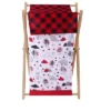 Bacati - Woodlands Red/Black/Gray Laundry Hamper With Wooden Frame -Nursery Furniture Store GUEST d495b3a9 9a96 4c98 984c 77a71dde8648