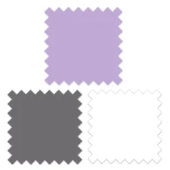 Bacati - 3 Layer Ruffled Crib/Toddler Bed Skirt - White/Lilac/Gray -Nursery Furniture Store GUEST d4efda0a a571 4277 9533 f7e85a475329