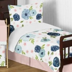 5pc Sweet Jojo Designs Watercolor Floral Toddler Bedding Set Pink/Blue - Sweet Jojo Designs -Nursery Furniture Store GUEST d6bdc9b0 6a84 4daf bcf1 765565e65f14