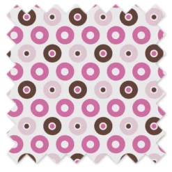 Bacati - Mod Dots/Strps Pink Crib Or Toddler Bed Skirt